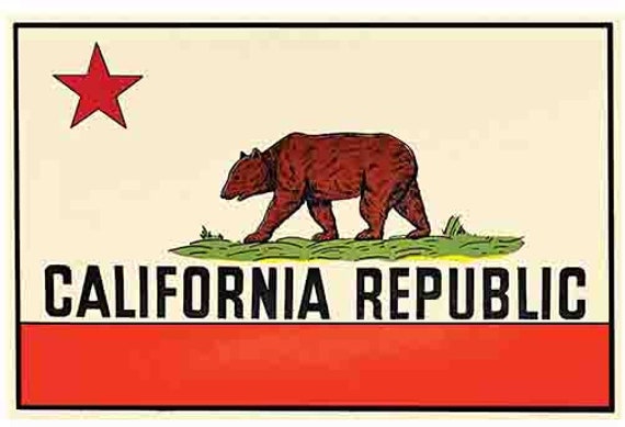 ビンテージ フラッグ】California カリフォルニア州旗 ヴィンテージ