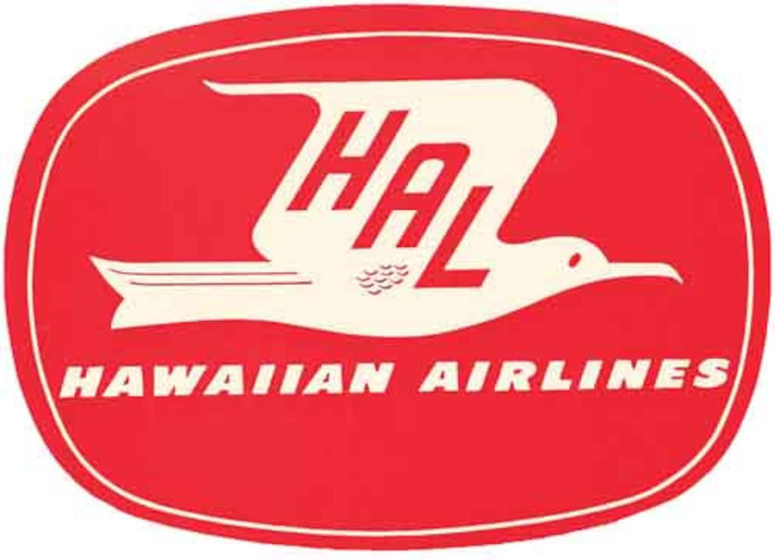 Vintage 1950's style Hawaiian Airlines Airline Hawaii Etsy