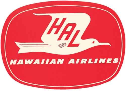 Vintage 1950's style Hawaiian Airlines Airline Hawaii | Etsy