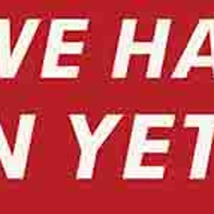 Puede incluir: Texto blanco sobre fondo rojo que dice "ARE WE HAVING FUN YET??"