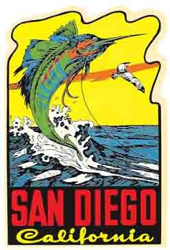 Prints Wall Décor Home Décor Greetings From San Diego California Vintage Postcard Style #4 - Foto 3