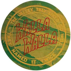 Vintage 1960er Jahre Walla Walla WA Washington Retro Reise Aufkleber Aufkleber State Map