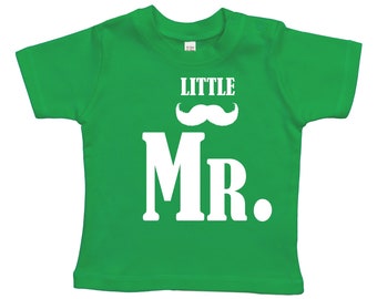 Baby T-Shirt with print, Little Mr., gift idea, gift tip, design 2, organic cotton,