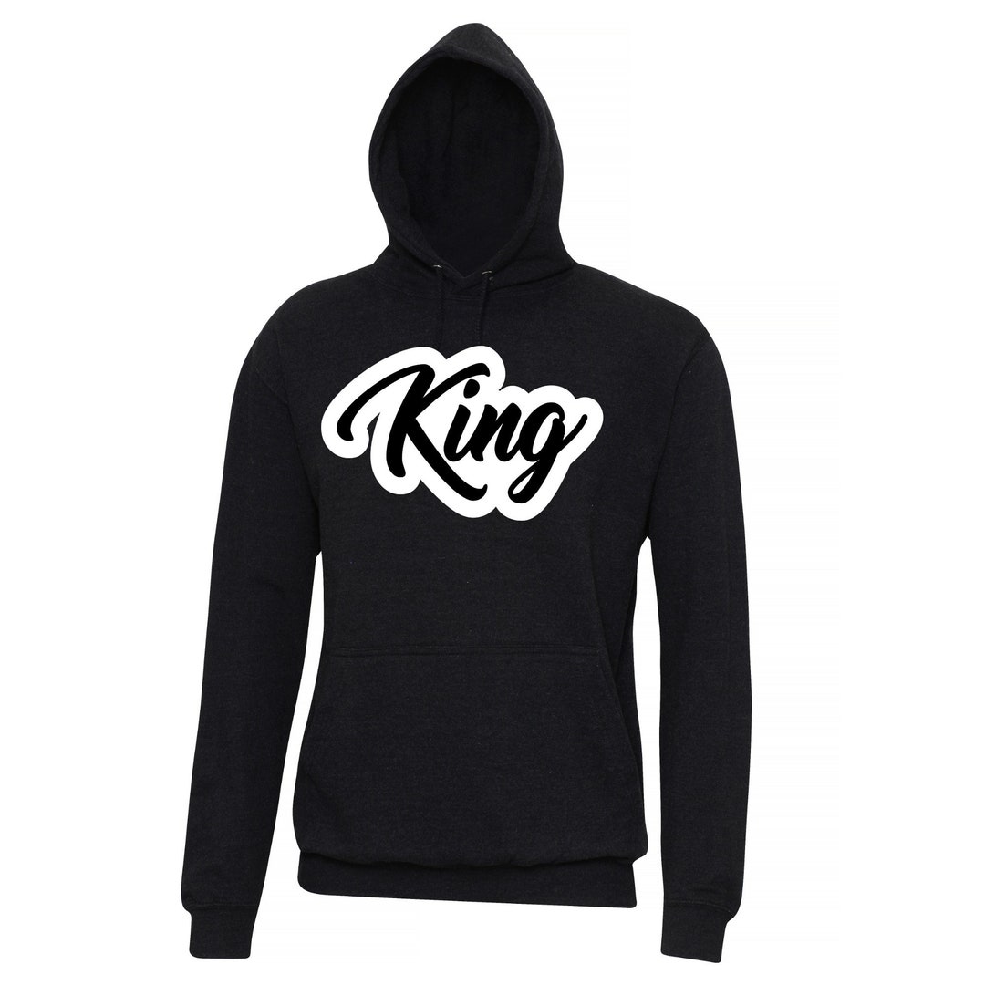 Buy Hoodie, King and Queen, Print, Front, Black, White, XS-3XL, Partner  Hoodie, Couple Hoodies, for Valentine's Day or Anniversary Online in India 