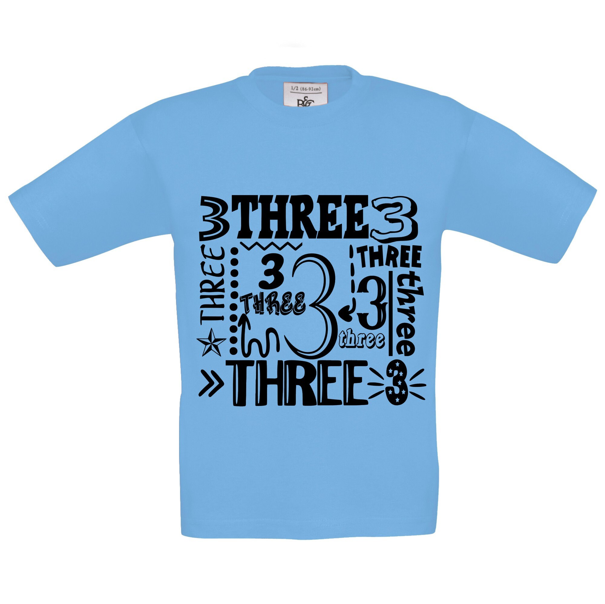 3rd Birthday T Shirt
 Birthday T shirt 3rd Birthday Kids 3 Years Word and Etsy UK