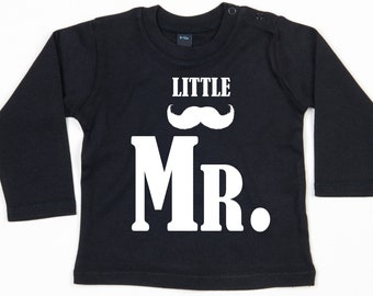Baby long sleeve T with print, little gentleman, little mr., print in English, gift idea, gift tip, design 2