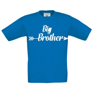 Kinder T-Shirt mit Aufdruck, großer Bruder, Druck auf englisch, Geschenktipp, Geschenkidee, Design 1 Royal Blue