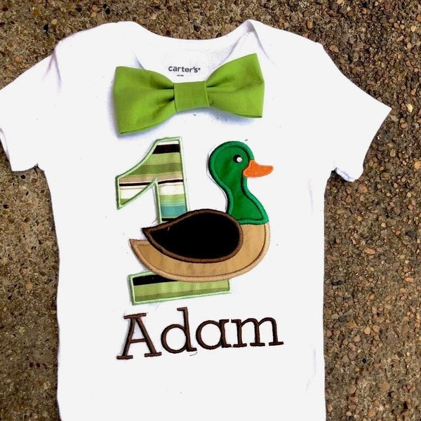 One Lucky Duck First Birthday Shirt - Etsy