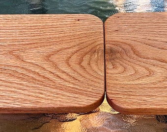 Handmade Oak Cutting Board Set: Wood Kitchen & Serving Boards