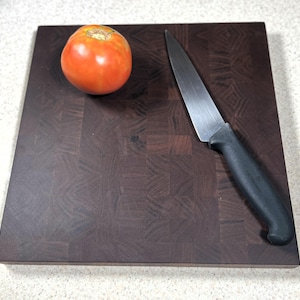 Handmade One-of-a-Kind Medium Size Walnut End Grain Cutting Board, Walnut butcher block cutting board, housewarming or kitchen gift
