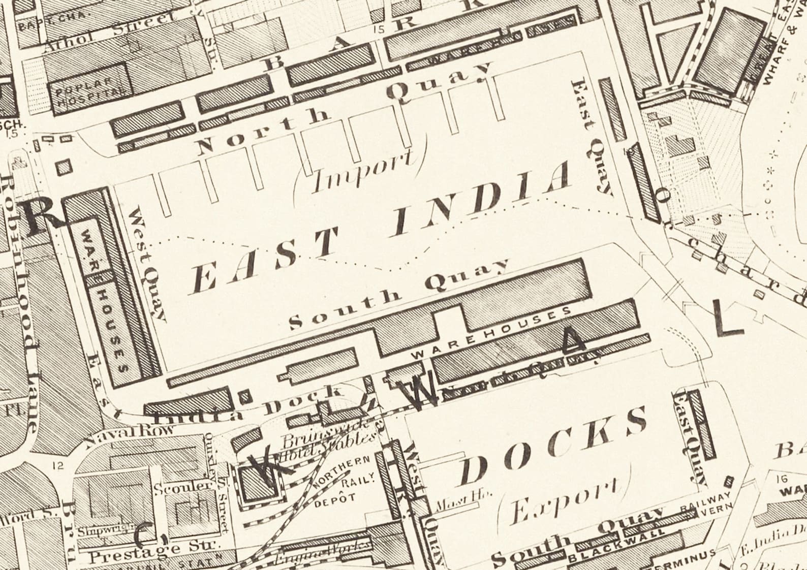 Old LONDON Map 1877 Poplar Limehouse and Canning Town Sheet Etsy