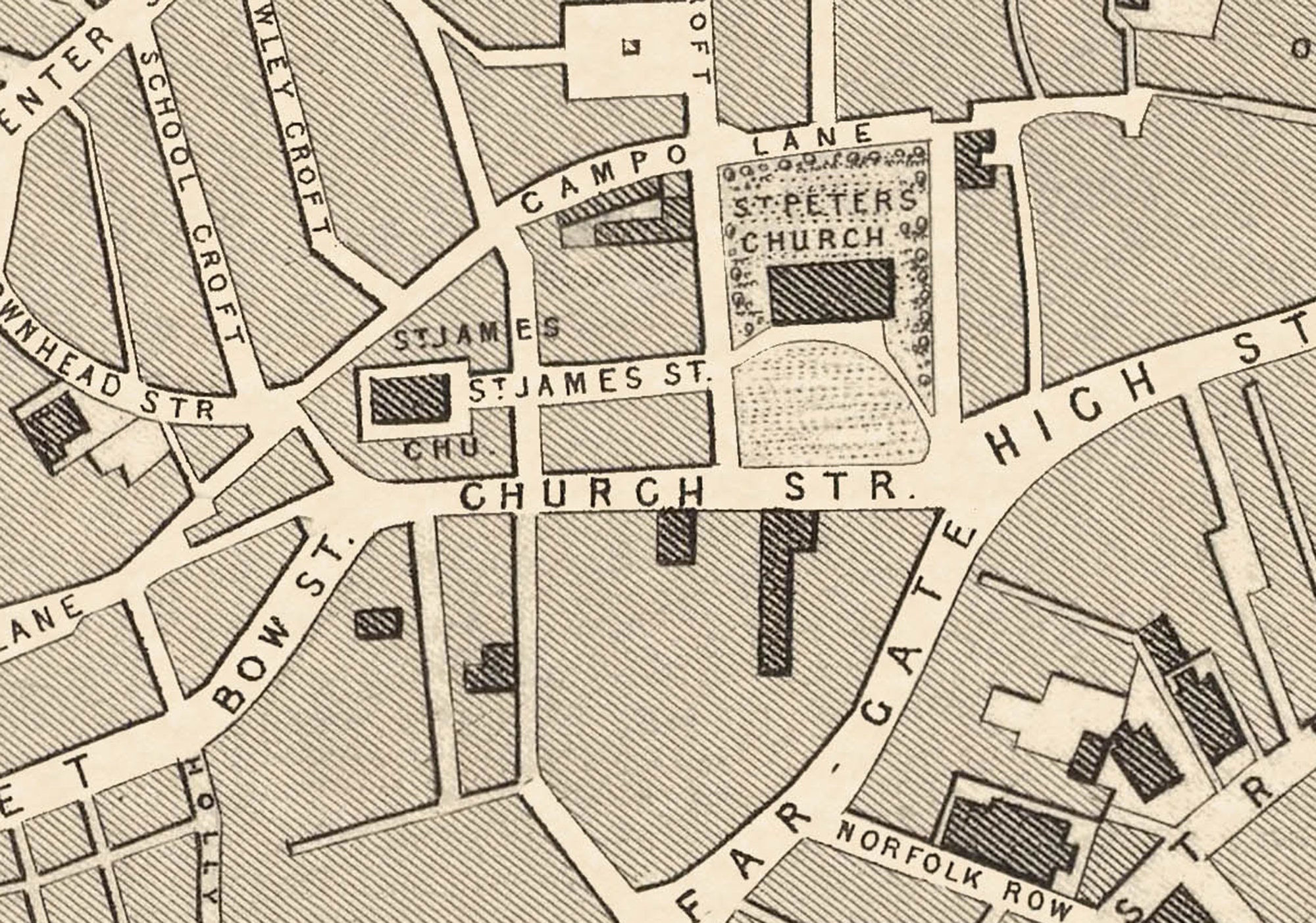Vintage SHEFFIELD Map 1851 by John Rapkin Fine Reproduction Etsy UK