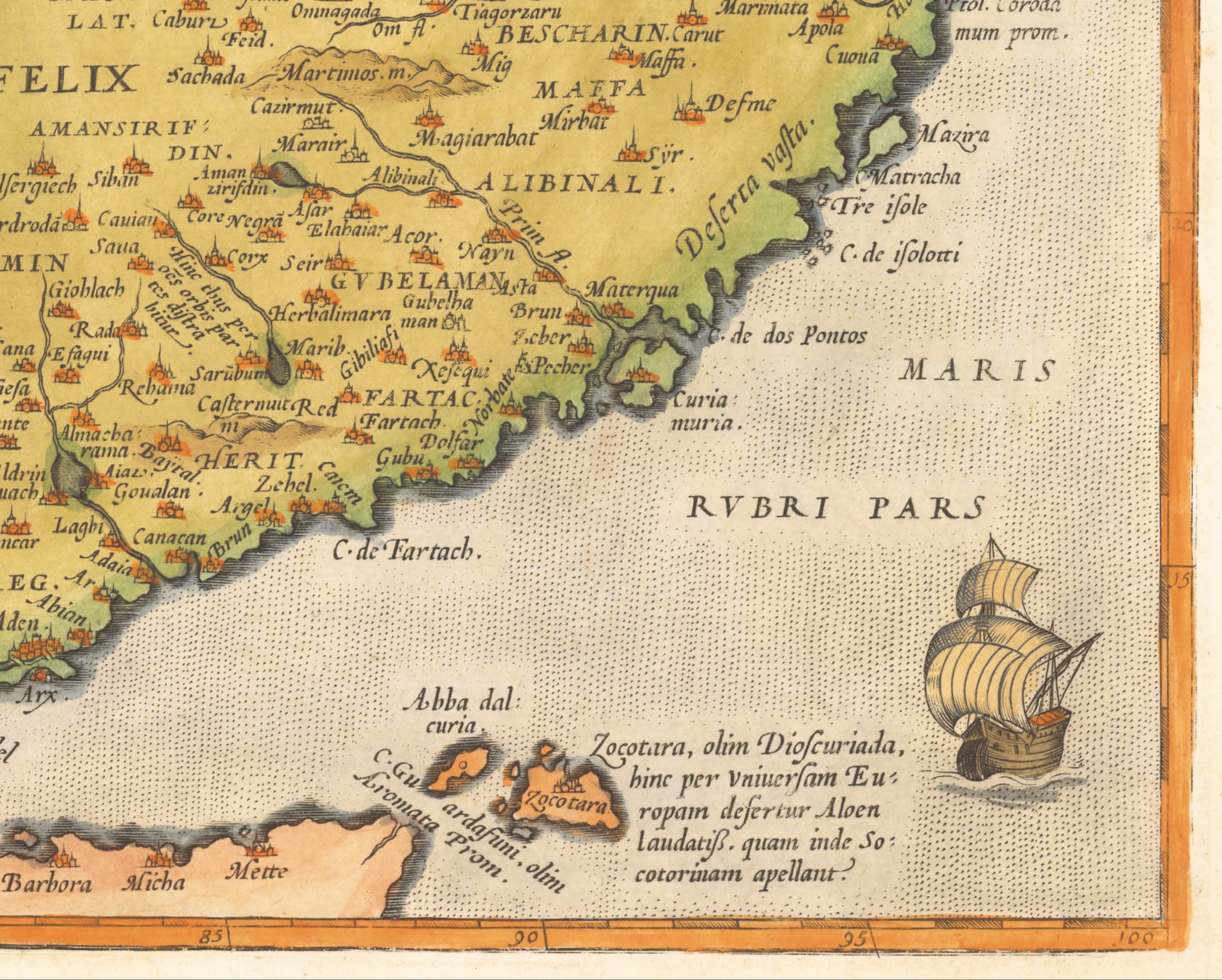 Rare Old TURKISH Empire Map by Abraham Ortelius 1570 - Exceptional ...