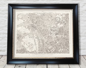 1877 London Map Print: Regents Park, Camden Town, Somers Town - Exceptional quality 230gsm - Framed Unframed - FREE standard delivery