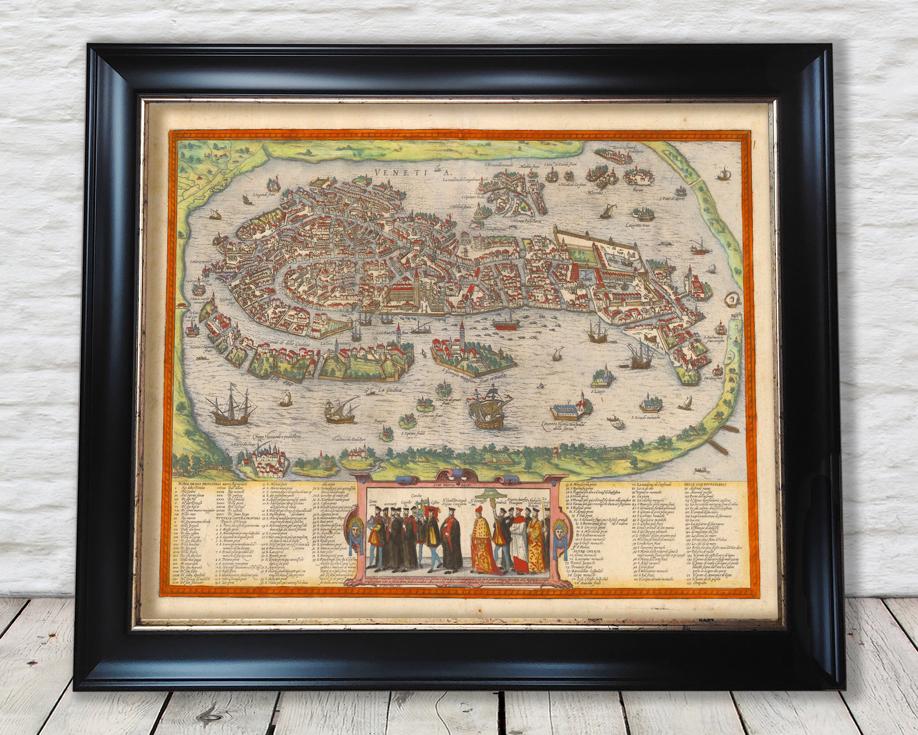 古いベニス イタリアの地図 - Etsy 日本