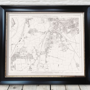 Old LONDON map 1877 Lewisham Hither Green Rushy Green Sheet 20 - Exceptional quality 230gsm - Framed Unframed - FREE standard delivery