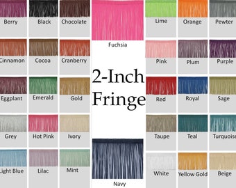 Expo International 10 Yards of 2 Chainette Fringe Trim Emerald 10 yd x 2