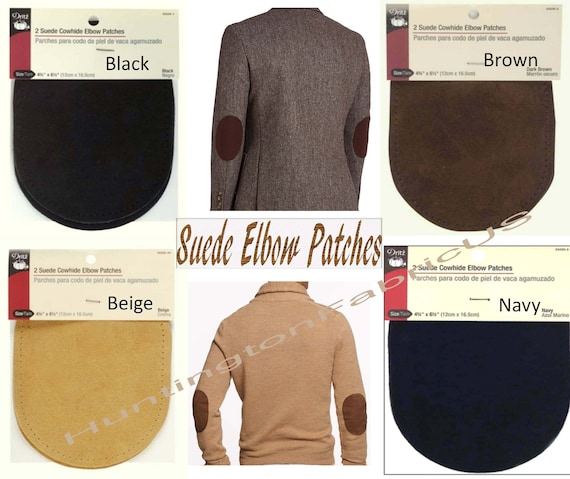 Dritz Suede Cowhide Elbow Patches