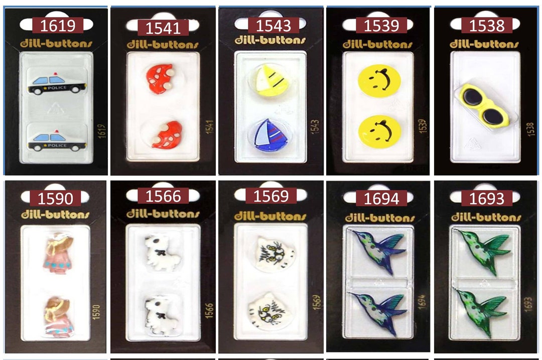 Dill Novelty Buttons Dill Craft Buttons Birds Buttons Etsy