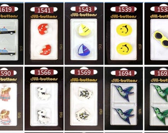 Dill Novelty Buttons | Dill Craft Buttons | Birds buttons