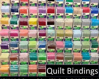 Wrights 7/8" Double Fold Bias Tape | PC706 | Quilt Bindings | All Wright's Current Colors, All In Stock, Ready for Quick Shipping