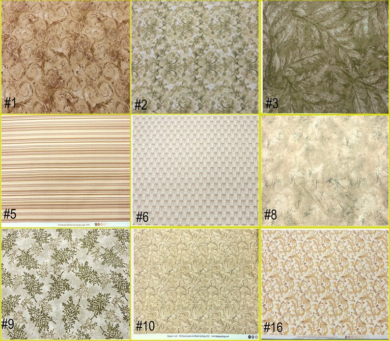 Cotton Fabric Earth Tone by the Yard Etsy
