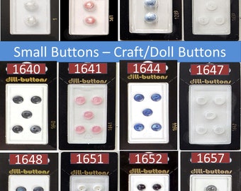 Dill Small Buttons | Small Doll Buttons | Tiny Craft Buttons | Baby Size Buttons