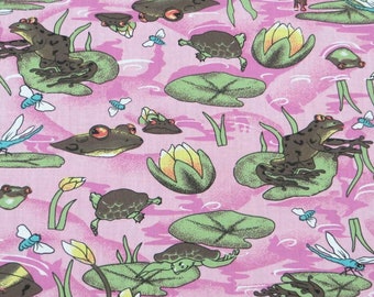 Frogs Print Fabric by the yard