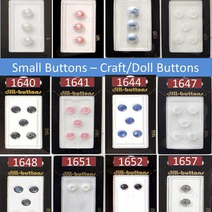 Dill Small Buttons | Small Doll Buttons | Tiny Craft Buttons | Baby Size Buttons