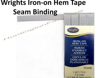 Wrights Iron-on Hem Tape PC608 Wrights Iron-on Seam Binding 