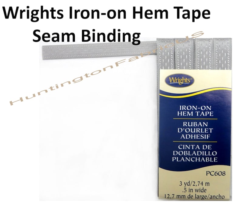 WrightsPC608 Ironon Hem Tape Ironon Seam Binding Etsy