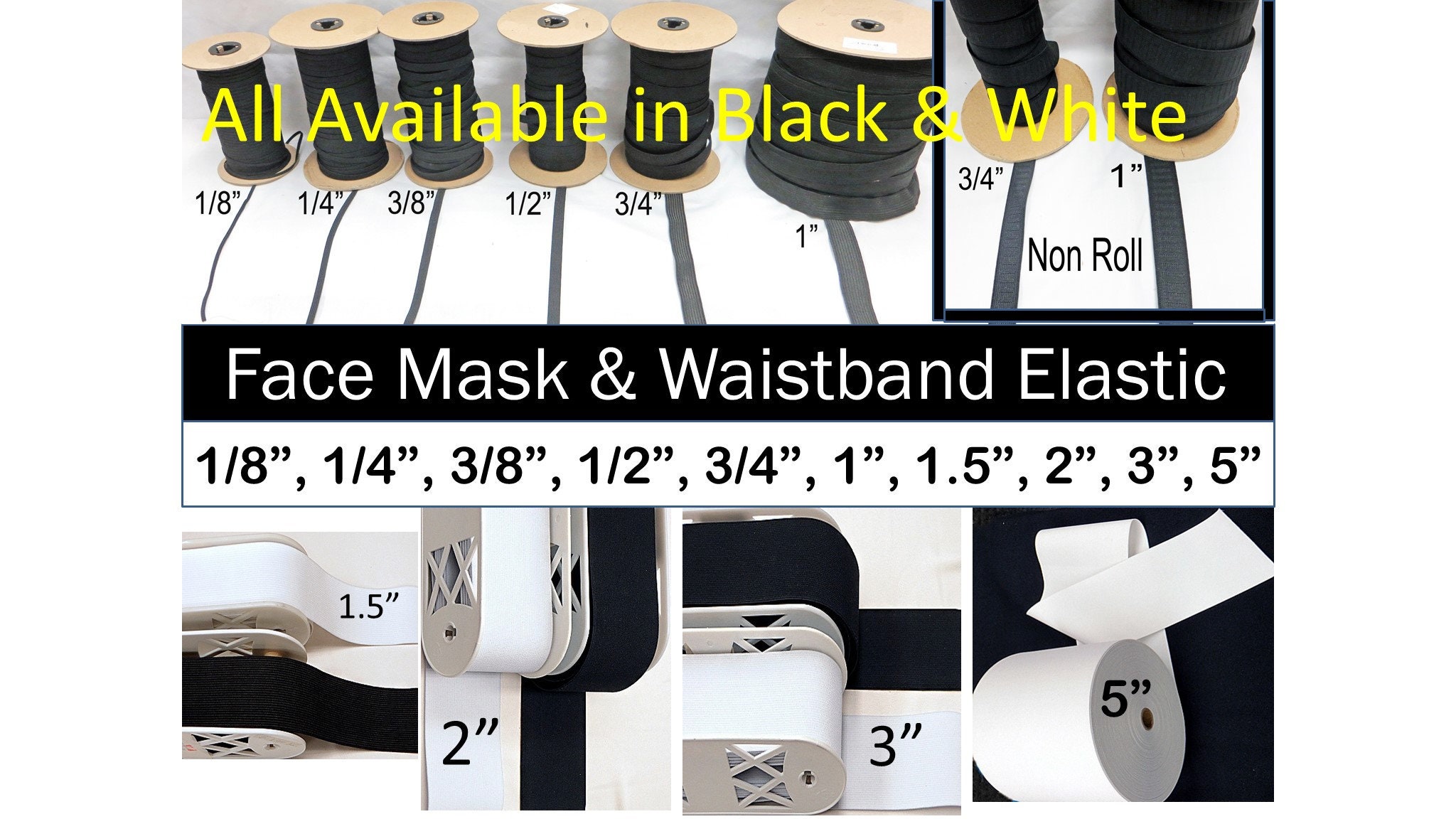 Buy Elastic 19 Mm 25 Mm 3/4 1 Wide Flat Elastic Band White Braided Elastic,  Woven Waistband Elastic Belt Stretch Elastic Dressmaking Hat Making Online  in India 