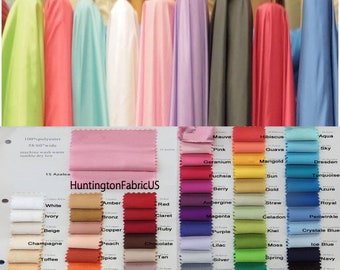 Versatile, Soft, Flowy, Silk Feel Polyester Fabrics by the Yard