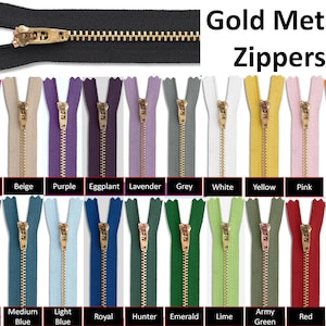 Pants Brass Metal Zippers | Skirt Zippers | Jeans Zippers | Boots Zippers | Trousers Zippers | Jean pocket Zippers