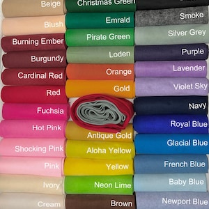 Felt by Full Yard(s) Increments | 72" Wide 100% Acrylic