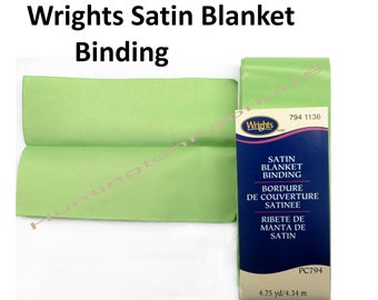 Wrights Blanket Bindings PC794 Satin Blanket Bindings All Wright's  Current Colors, All In Stock, Ready for Quick Shipping