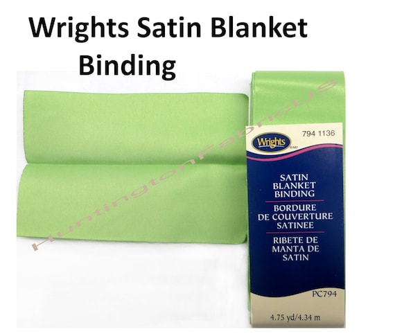 Wrights Satin Blanket Binding - 2-inch - Blue - Craft Warehouse