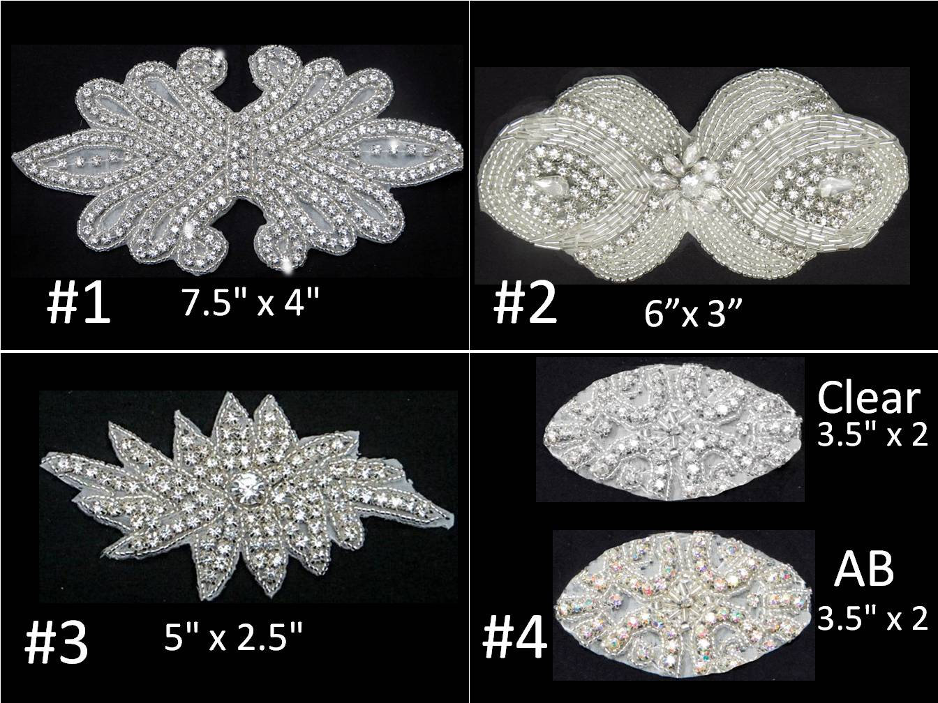 Ironon Rhinestone Appliques Etsy