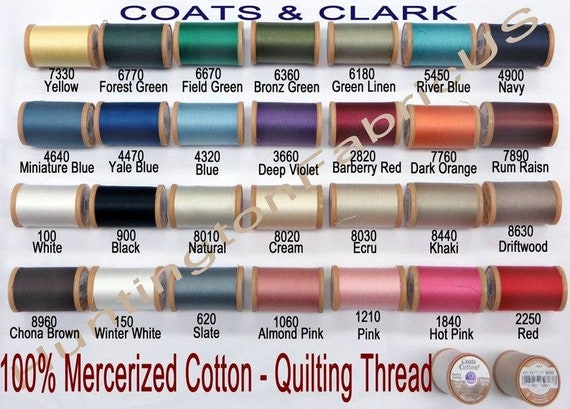 Quilting Cotton Thread | COATS & CLARK S975 - Etsy