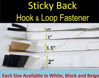 Sticky Back Hook and Loop Fastener by the yard