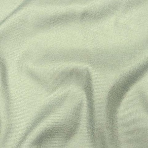 May include: A close-up of a smooth, light green fabric with a subtle ribbed texture. The fabric is draped and folded, creating soft, flowing lines.