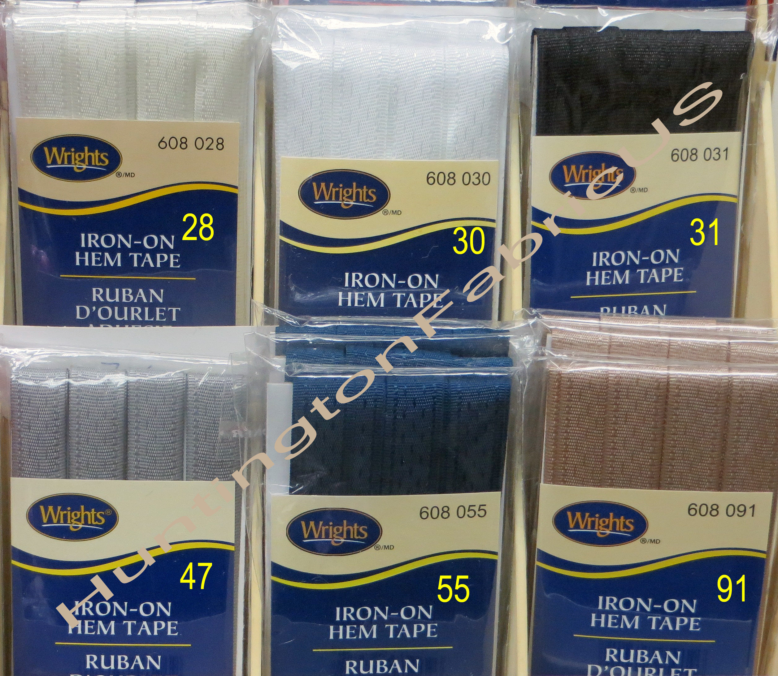 Wrights Iron-on Hem Tape | PC608 | Wrights Iron-on Seam Binding
