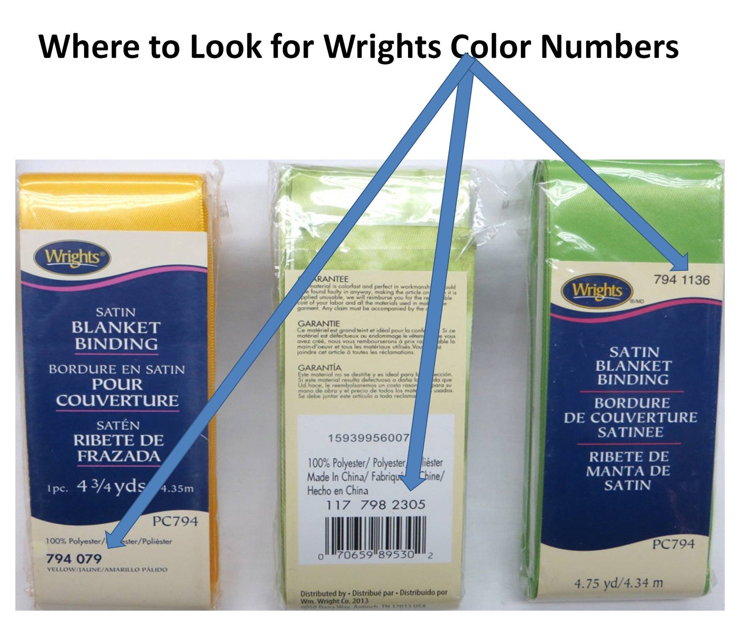 Wrights Fancy Blanket Bindings, PC798, Satin Blanket Bindings : Buy Cheap  & Discount Fashion Fabric Online