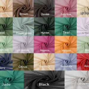 Chiffon Fabric by the yard