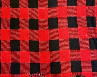 Buffalo Plaid Black & Red by the yard