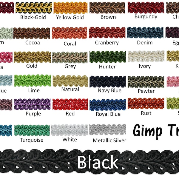 Gimp/Woven Braid Trim By The Yard