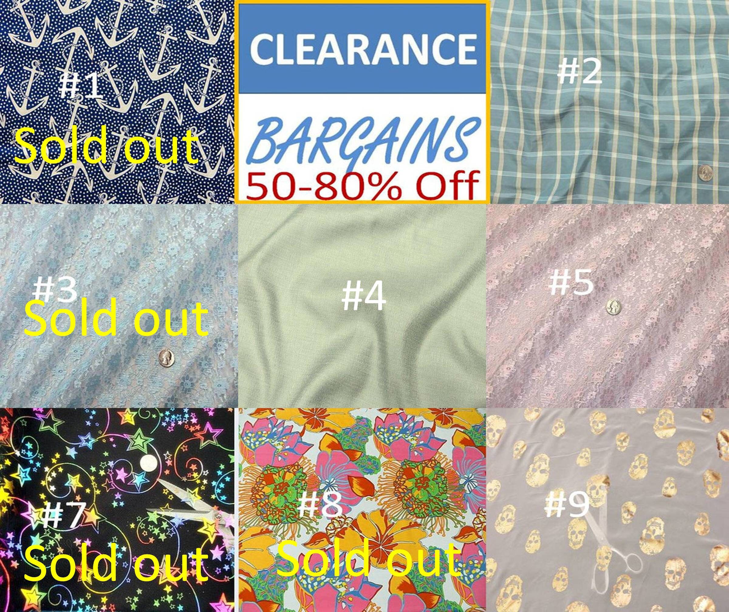 Clearance Fabric 5080 off by the Yard Etsy
