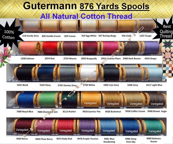 Gutermann Hilo de coser de algodón natural 328.1 ft 956 - Cada uno Gutermann Hilo de coser de algodón natural 328.1 ft 956 - Cada uno