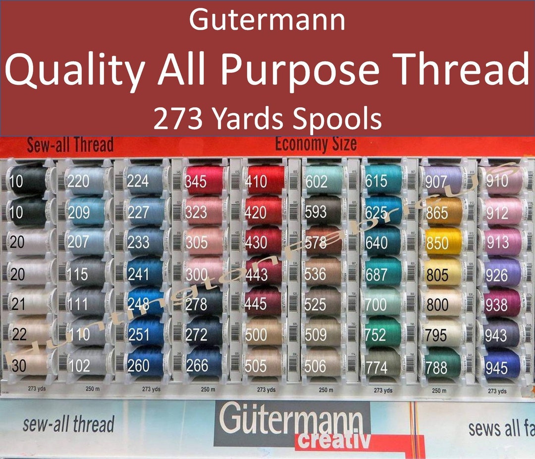 Gutermann Economy Size Gutermann 273 Yards Spools Gutermann Sew All
