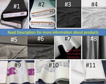 Interfacing Woven and Non-woven by the yard